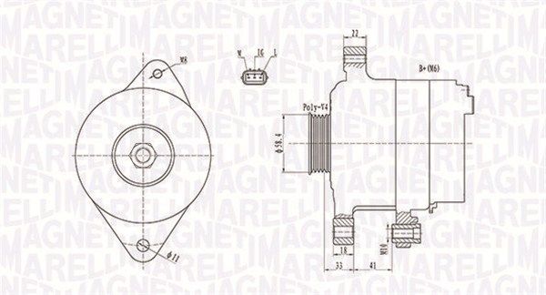 MAGNETI MARELLI Ģenerators 063731793010